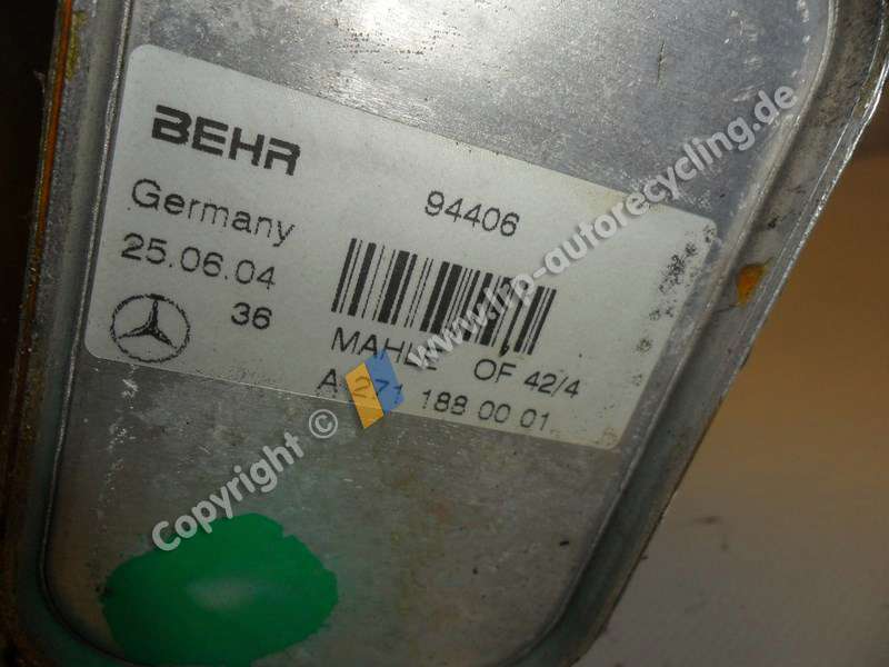 MERCEDES C180 W203 BJ2004 OELKUEHLER MOTOR 1.8 105KW *271946*